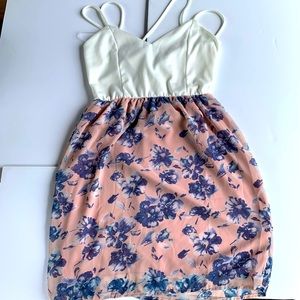 Filly Flair Pink Floral Dress - Size medium
